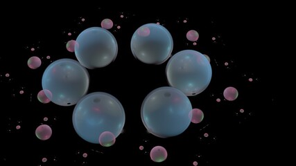 フラクタルで抽象的な模様の背景