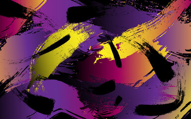 vector background brush strokes are colored