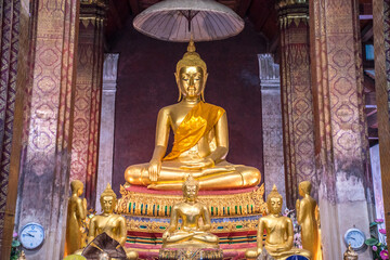 Buddha statue image in temple.