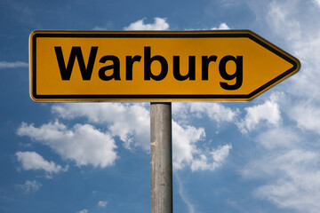 Obraz premium Wegweiser Warburg