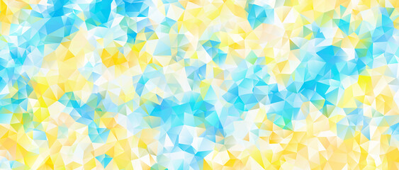 背景　キュビズム　夏イメージ © saku