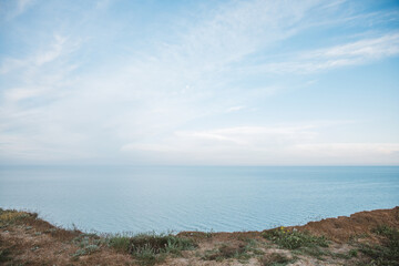 steep coast over the sea