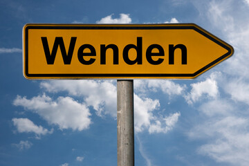 Obraz premium Wegweiser Wenden