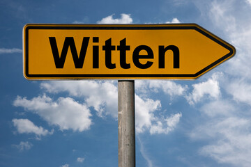 Obraz premium Wegweiser Witten