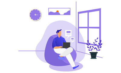 Working Time concept illustration