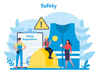 OSHA concept. Occupational safety and health administration.