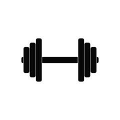 dumbbell isolated icon on white background