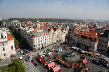 Obraz premium aerial view of old town Prague
