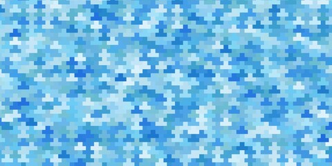 Light BLUE vector layout with lines, rectangles. Colorful illustration with gradient rectangles and squares. Pattern for business booklets, leaflets