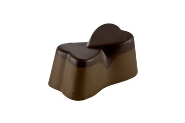 chocolate candy isolated on white