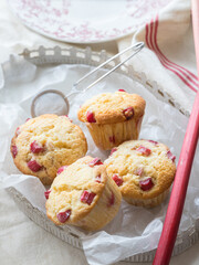 ルバーブを使ったマフィン