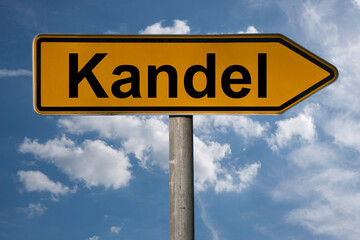 Fototapeta premium Wegweiser Kandel