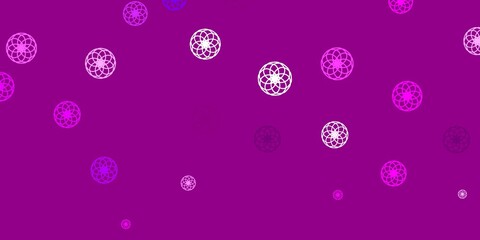 Light Purple, Pink vector backdrop with dots.