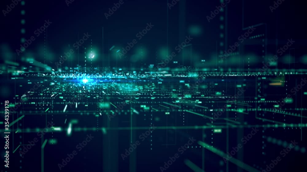 Poster big data concept.binary code concept pattern and big data structure.abstract background of technolog