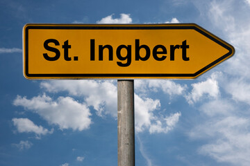 Fototapeta premium Wegweiser St. Ingbert