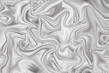 Fototapeta premium MOLTEN SILVER swirly colored abstract background with silky fluid liquid effect. Design of Illustration.