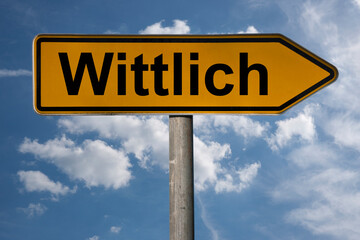 Obraz premium Wegweiser Wittlich