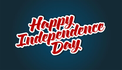 Happy USA Independence Day 4 th July. Greeting card and poster Design