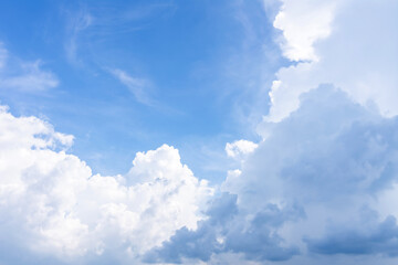 Naklejka na ściany i meble Blue sky with clouds background.