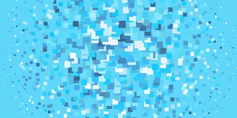 Light BLUE vector pattern in square style. Modern design with rectangles in abstract style. Design for your business promotion.