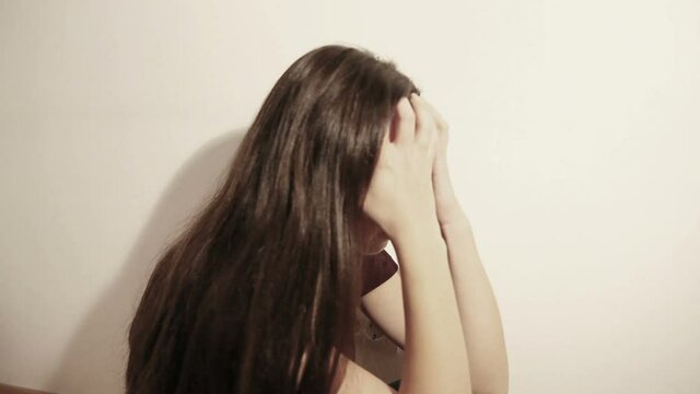 Depressed young woman 