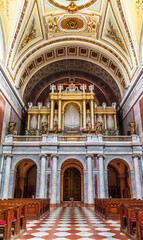 Obraz premium Inside The Primatial Basilica of the Blessed Virgin Mary Assumed Into Heaven and St Adalbert. Esztergom, Hungary