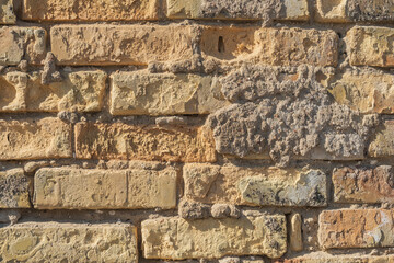 Details einer alten Mauer