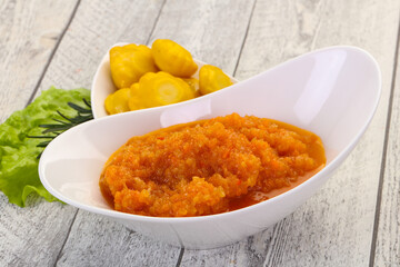 Zucchini squash caviar