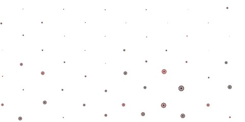 Light Orange vector natural artwork with flowers.