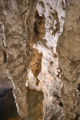Inside Stopica cave with the stalactites, Serbia
