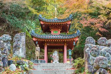 Pavilion in Temple in Saga Toriimoto, Arashiyama, kyoto, japan