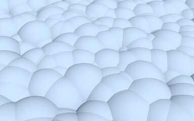 3d rendering picture of blue balls. Abstract wallpaper and background. 3D illustration