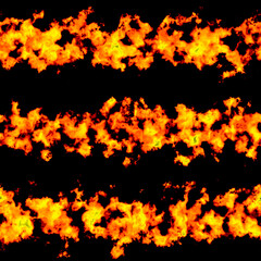 seamless realistic fire trail game asset