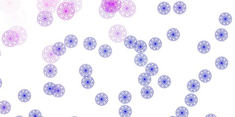 Light Pink, Blue vector pattern with spheres.