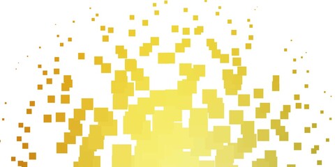 Light Green, Yellow vector pattern in square style. Abstract gradient illustration with rectangles. Design for your business promotion.