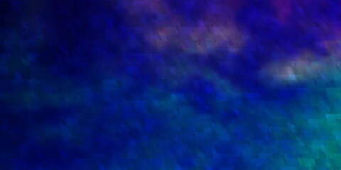 Light Pink, Blue vector pattern with lines, triangles.