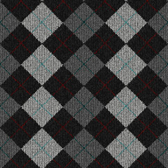 seamless diamond checked pullover knitting texture