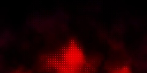 Dark Pink vector backdrop with dots. Abstract colorful disks on simple gradient background. Pattern for business ads.