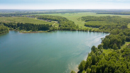 View of the lake in the Nizhny Novgorod region