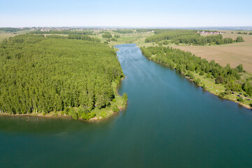 View of the lake in the Nizhny Novgorod region