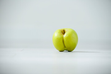 apple like ass, great design for any purposes. Fresh fruit. Food background. Sweet fruit. Sweet food. ass-like apple