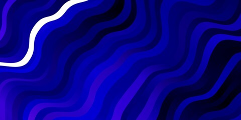 Dark Pink, Blue vector texture with curves. Bright sample with colorful bent lines, shapes. Smart design for your promotions.