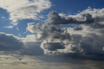blue sky with cloud closeup