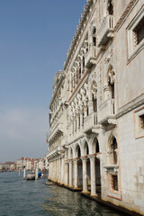 Fototapeta na wymiar Venice (Italy). Main facade of La Ca 'd'Oro in the city of Venice