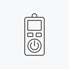 Remote control icon isolated on white background. Controller button symbol modern, simple, vector, icon for website design, mobile app, ui. Vector Illustration