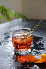 Blood Orange Margarita With Thyme