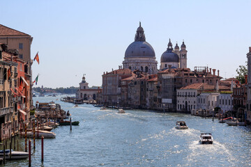Venice grand canal and church