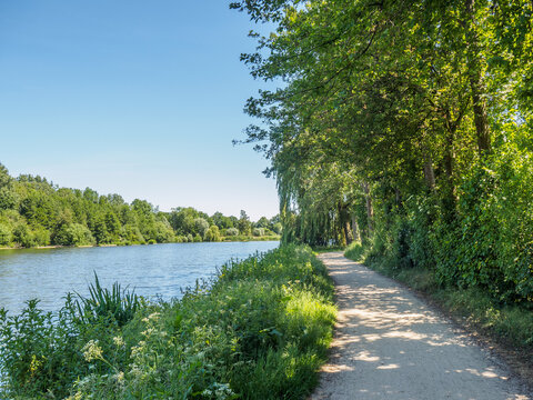 Der Fluss Berkel und der Berkelsee im M&uuml;nsterland