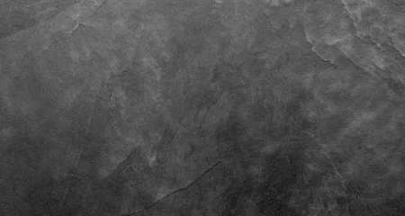 Gordijnen Natural dark gray slate stone texture background © htpix