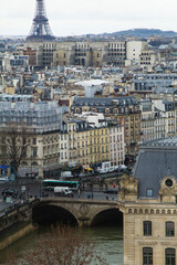 Naklejka premium colorful roofs in the city of Paris, France